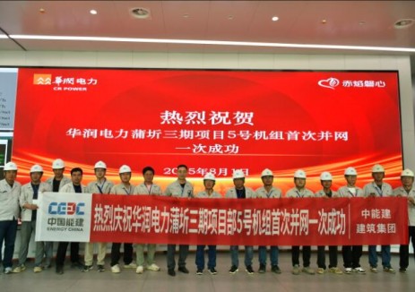 中国能建建筑集团承建的湖北蒲圻百万电厂5号机组