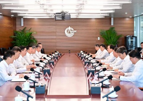 中国大唐吕军李向良与中国海油董事长张传江总经理
