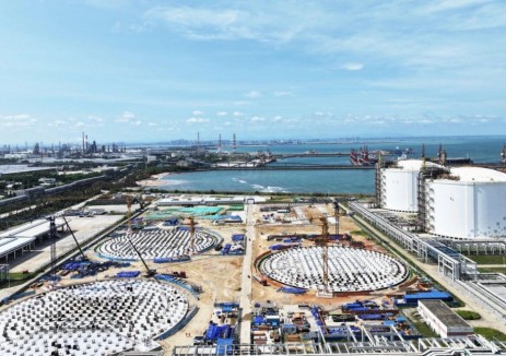 海南LNG接收站二期工程3座储罐下承台施工全部完成