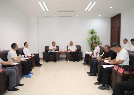 文斌会见中国能建华南区域总部党委书记、总经理胡义重一行
