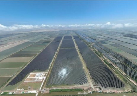 中国能建广西院总承包江苏盐城市灌东盐场渔光互补