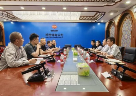 董俊顺与国网能源哈密煤电有限公司党委副书记、总经理刘月正座谈