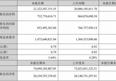 中伟股份2025年上半年归母净利润同比降15.2%至7.33亿元