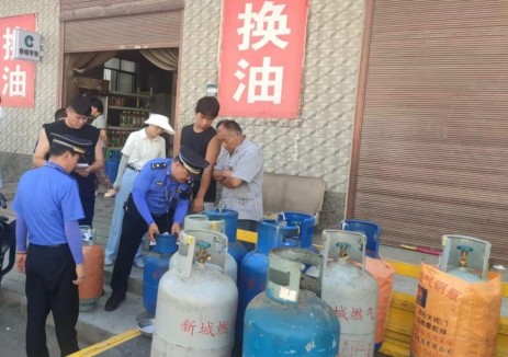 河南省新乡市新乡县住建城管局开展燃气安全“三黑
