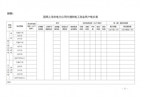 上海市电网企业代理购电工作有关事项发布