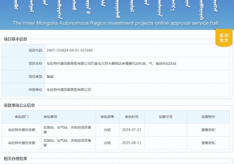 内蒙古巴音乌兰苏木桑根达来嘎查机动车油、气、氢
