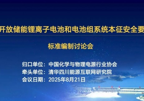 清华四川院牵头的首个储能电池本征安全标准召开专