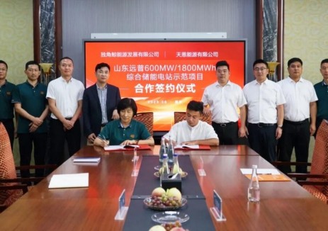 共筑新程！独角鲸能源与天恩能源携手共建山东省最