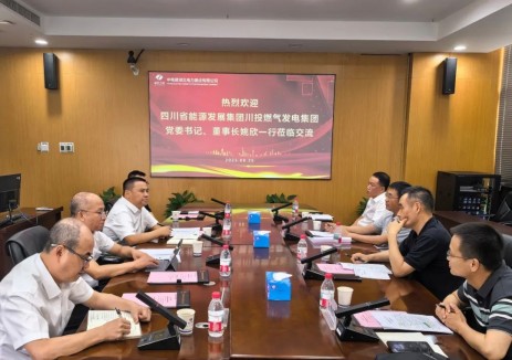 许德恒彭俊与川投燃电集团党委书记、董事长姚欣举行会谈