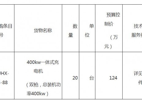 江西六能德安县重卡物流智能充电站充电桩采购 招