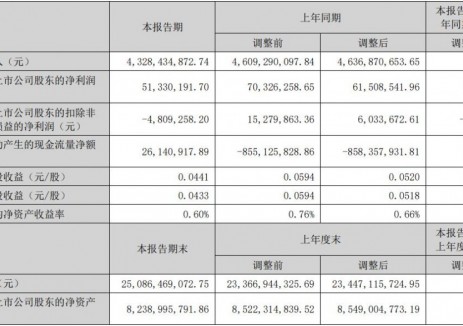 多氟多2025年上半年净利润5133.02万元 同比下降16