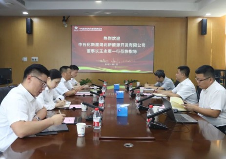 许德恒与中石化新星湖北新能源开发有限公司董事长王永军举行会谈