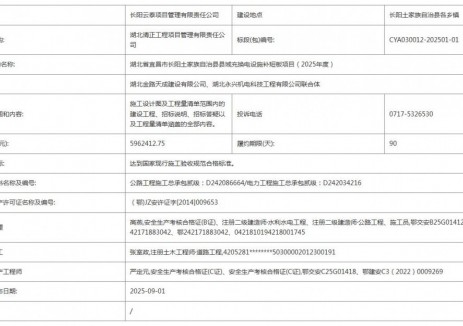 中標(biāo) | 湖北省宜昌市長(zhǎng)陽(yáng)土家族自治縣縣域充<em>換電設(shè)施</em>補(bǔ)短板項(xiàng)目中標(biāo)結(jié)果公告