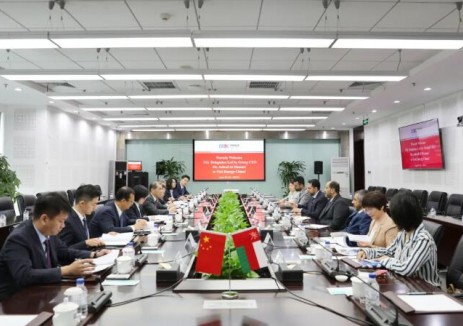 乔旭斌与阿曼国家石油公司全球总裁阿什拉夫·哈米德·阿尔马马里会谈