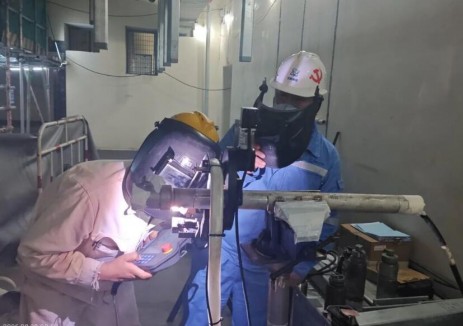 中核五公司海南昌江<em>核電項目</em>部新增一項自動焊應用場景