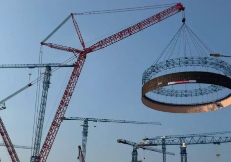 中建電力承建石島灣<em>核電項目</em>2號核島鋼襯里模塊二吊裝完成