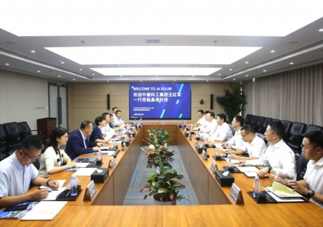 中建科工北方大区党委书记、董事长王红军到访晶澳科技