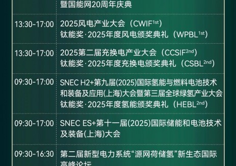 第十届新能源产业年会10月9日-12日盛大启幕！五大核心领域共探“十五五”发展新路径