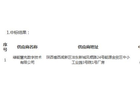 中标 | <em>贵州</em>安顺市龙潭街道公用充电桩建设项目的中标(成交)结果公告