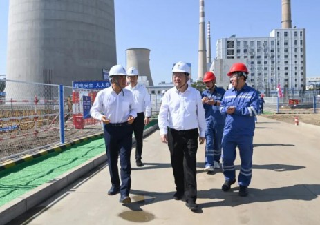 辽宁省委书记、省人大常委会主任郝鹏到阜新发电公司热电联产机组扩建项目调研