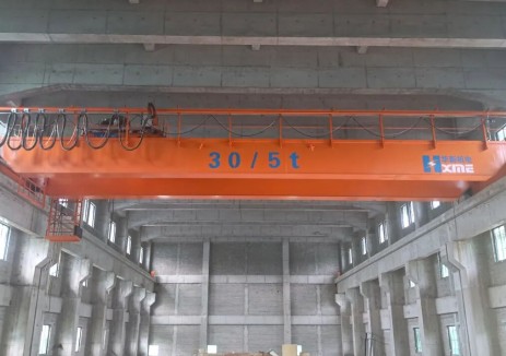 廣東肇慶<em>抽水蓄能電站</em>機電倉庫橋機安裝順利完成