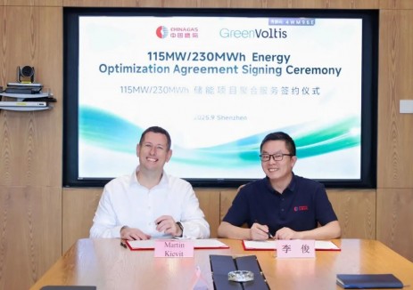 Green Voltis与<em>中国</em>燃气签订115MW/230MWh合同，跻身北欧Top 2的AI Native多市场优化虚拟电厂公司