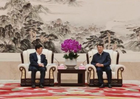 廖家生与安徽合肥市长罗云峰举行工作会谈