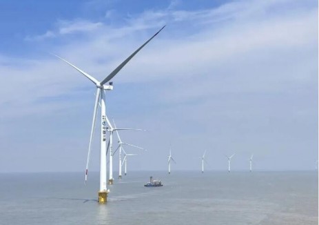 上海市单体容量最大<em>海上风电项目</em>全容量并网发电