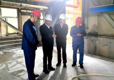 华电能源魏宁到哈热公司督导调研
