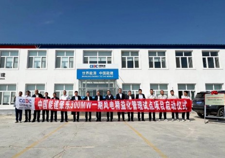投资<em>集团</em>为中国能建肇东300MW一期风电精益化管理示范项目授牌
