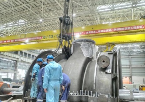 龍源工程安吉<em>氣電項目</em>1號汽輪機低壓缸扣缸完成