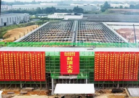 眉山里钠（一期）厂区封顶仪式圆满举行！