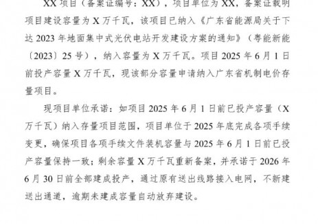 广东启动存量新能源项目申报