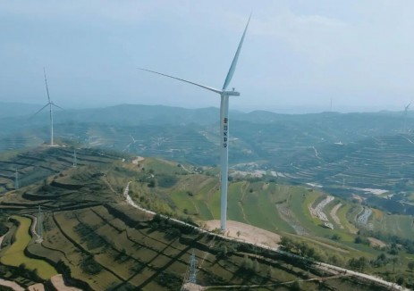 国家电投兰州分公司渭源县10万千瓦集中式风电项目全容量并网发电