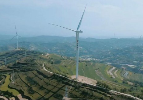 国家电投新疆能源化工兰州分公司渭源县10万千瓦集中式风电项目全容量并网发电