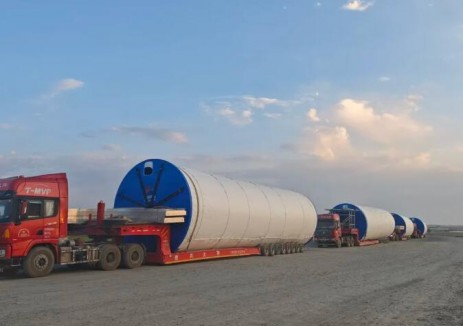 金風(fēng)科技國(guó)創(chuàng)中心塔城地區(qū)托里縣80萬千瓦實(shí)驗(yàn)風(fēng)電場(chǎng)<em>塔筒</em>制作項(xiàng)目順利發(fā)貨完成