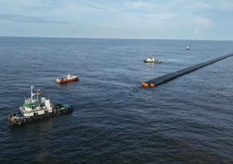 攻克复杂海域挑战，马来西亚美里电站HDPE管道拖管成功