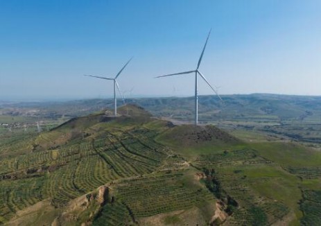 內蒙古烏蘭察布京能岱海150萬千瓦風電項目Ⅱ標段EPC項目75臺風機<em>全部</em>安裝完成