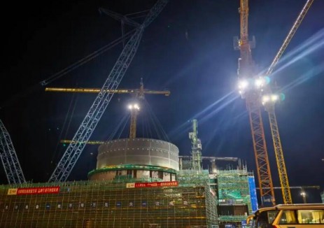 徐大堡核电厂1号机组<em>核反应堆</em>厂房钢制安全壳二环顺利吊装就位