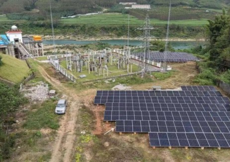 广西宜州片区三岔水电站分布式光伏发电项目成功并网发电