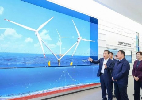 内蒙古鄂尔多斯市长于海宇到明阳考察调研