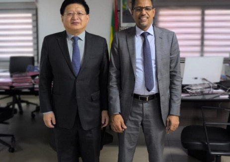 唐中东大使会见毛里塔尼亚国家电力公司总经理