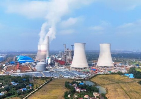 中國能建安徽電建二公司承建的<em>中煤</em>六安電廠項目1號機組鍋爐水壓試驗一次成功