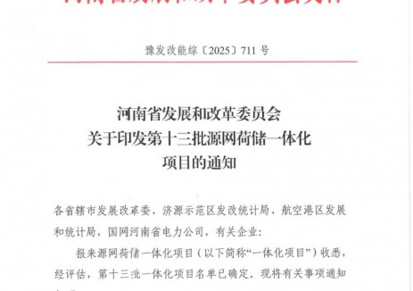 河南公示第十三排源网荷储一体化项目