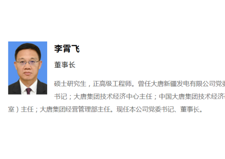 大唐发电董事长调整