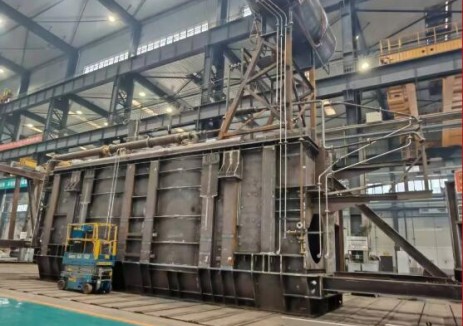 西电西变承接的陕皖特高压工程10台换流变压器顺利完成油箱预装