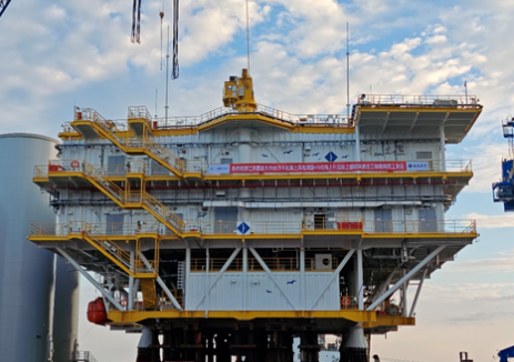 發(fā)運！江蘇國信大豐85萬千瓦海上風(fēng)電上部組塊成功裝<em>船</em>