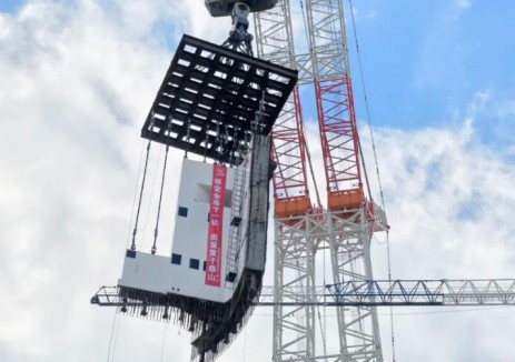 漳州核电3号机组蒸发器隔间混凝土模块吊装圆满完成