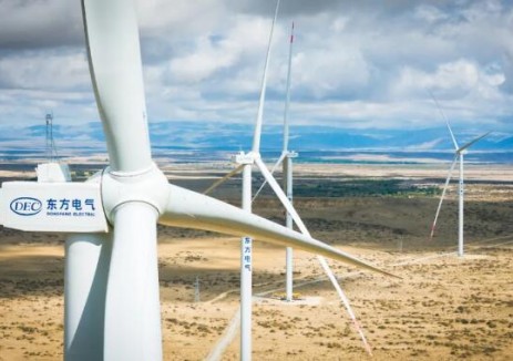 东方电气布尔津100万千瓦风电项目全部风机完成吊装