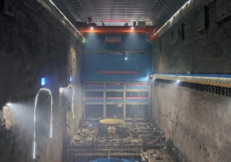 廣東惠州中洞<em>抽水蓄能電站</em>地下副廠房全面封頂